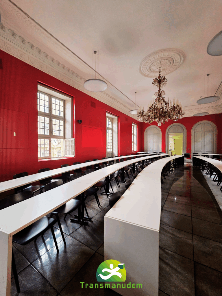 Transmanudem, prestataire logistique Nîmes, installant une salle de conseil