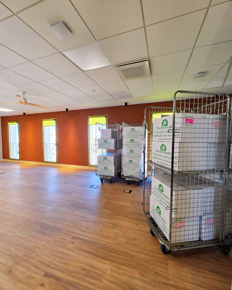 bureau lors du déménagement URBAT Montpellier